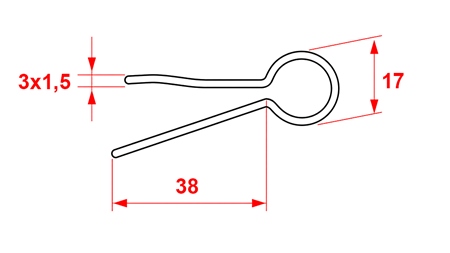 ZAWLECZKA PROSTA 3X1.5 (5SZT)