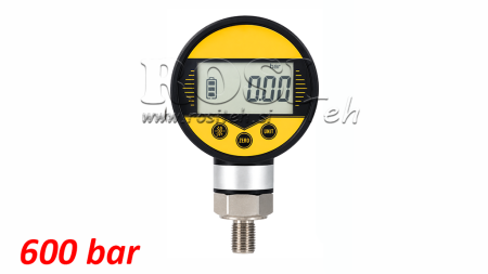 CYFROWY MANOMETR DN63 WERTYKALNY 0 - 600 BAR - 1/4