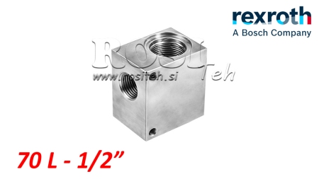 OBUDOWA DO ZAWORU HYDRAULICZNEGO DWUSTRONNEGO REXROTH 1/2 70-LIT