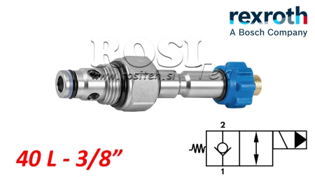 HYDRAULICZNY ZAMKNIĘTY ELEKTROMAGNETYCZNY KONTROLER DO ZAWORU DWU-DROGOWEGO REXROTH 3/8 40-LIT