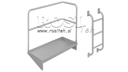 PLATFORMA Z OGRAJO + LESTEV