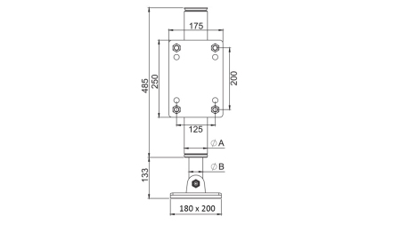 HYDRAULINEN JALKA KAKSISUUNTAINEN 365mm - 5.000kg