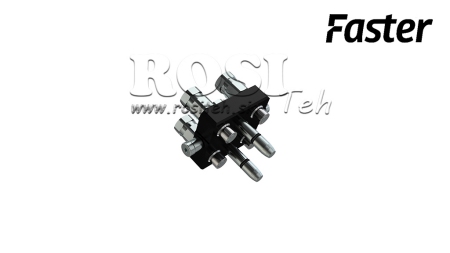 ZŁĄCZE MULTI-FASTER 3-DROŻNE BSP 1/4 CZĘŚĆ RUCHOMA (JEDNA DŹWIGNIA)