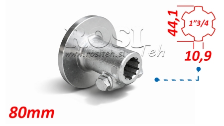 ADAPTER KARDANA Z KOŁNIERZEM I SWORZNIEM 1-3/4 (80 mm)