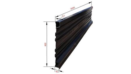 SIDE PANEL TIL TIPPER TRAILER 3 MET. - HØJDE 400 mm