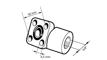 POŁĄCZENIE RUR 3/8 - PROSTE KOŁNIERZ BOSCH fi 30