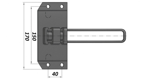 HÅLLARE FÖR METALLKIL 1,600 KG