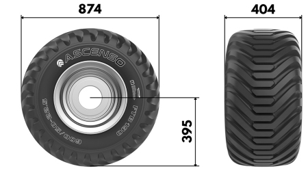 400/60-15,5 PNEVMATIKA TR 882 16pl S PLATIŠČEM 13,00X15,5