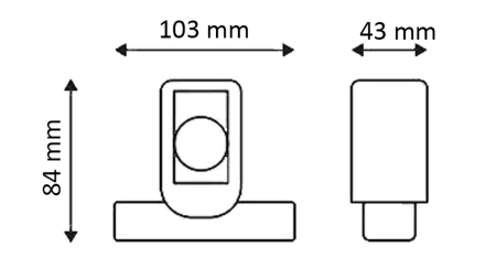 LED LAMPA BOCZNA DO PRZYCZEP (KWADRAT) – BIAŁA – POMARAŃCZOWA – CZERWONA