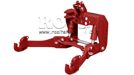 KIT UNIVERSEL HYDRAULIQUE FRONTAL ( AVANT) 2 EME CATEGORIE POUR TRACTEUR 1500KG - ROUGE (RAL 3000)