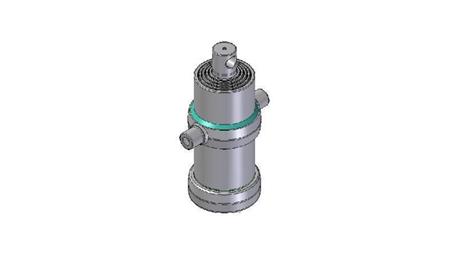 5001F - TELESCOPISK CYLINDER STANDARD/HUL 5 TRIN REJSE 1520 FI 170