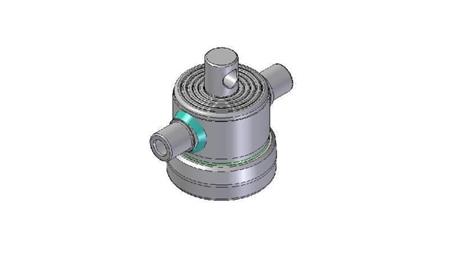 6001F -CYLINDER TELESCOPOWY STANDARD/OTWÓR 6 STOPNI SKOKU 450 FI 124