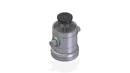 7029S -CYLINDER TELESKOPOWY STANDARDOWY/KULKA 7 ETAPÓW SKOKU 1492 ŚREDNICA 240