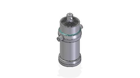 7054F - TELESCOPISK CYLINDER STANDARD/HUL 7 TRIN SLAG 2905 DIAMETER 215