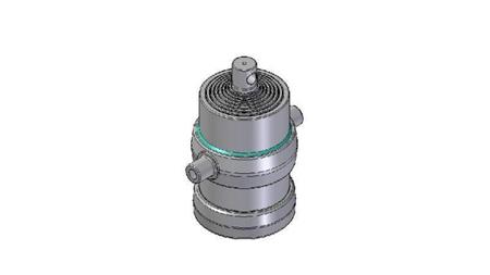 8019F - TELESCOPISK CYLINDER STANDARD/HUL 8 TRIN SLAG 1750 DIAMETER 215