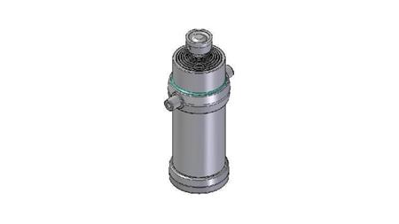 8027S -TELESCOPISK CYLINDER STANDARD/BOLL 8 STEG RESA 3890 DIAMETER 215