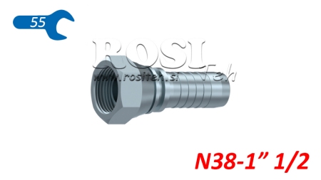 POŁĄCZENIE HYDRAULICZNE BSP ŻEŃSKIE DN38-1 1/2