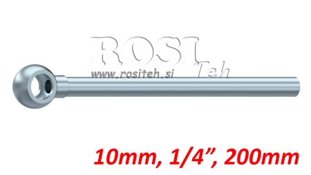 METALOWY WĄŻ BANJO 10mm 1/4 200mm