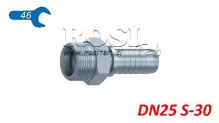 POŁĄCZENIE HYDRAULICZNE CES 30 MĘSKIE DN25-M42X2