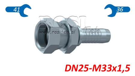 POŁĄCZENIE HYDRAULICZNE JIS JAPONSKIE 60° KOMATSU ŻEŃSKIE DN25-M33X1,5