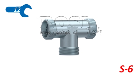 TRÓJNIK HYDRAULICZNY S-6 MĘSKI M14X1,5