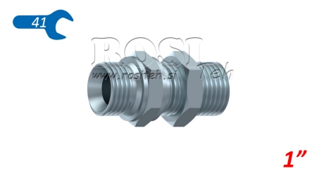 ZŁĄCZE HYDRAULICZNE PRZELOTOWE PODWÓJNE BSP 1