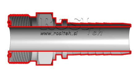 POŁĄCZENIE HYDRAULICZNE AGORFS MĘSKIE DN6-9/16-18