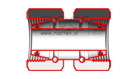 HIDRAVLIČNI DVOVIJAČNIK DVOJNA VRTLJIVA MATICA (10L) M16x1,5