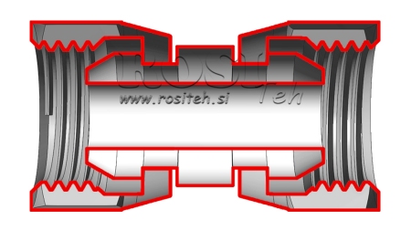 HIDRAVLIČNA DVOJNA VRTLJIVA MATICA 3/8