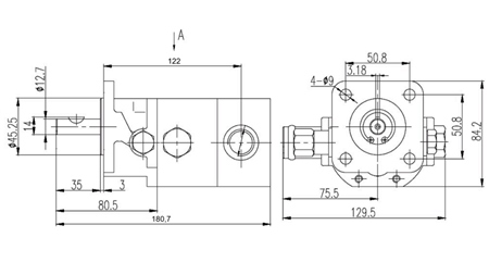 POMPA HYDRAULICZNA HI-LO 16GPM 12.9 CCM + 4.1 CCM PRAWY