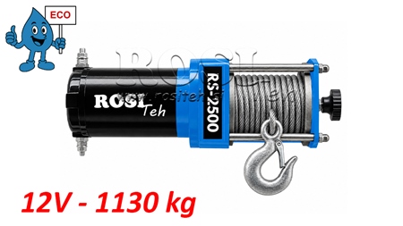 12 V WYCIĄGARKA ELEKTRYCZNA RS-2500 - 1130 kg - ECO