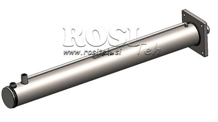SIŁOWNIK HYDRAULICZNY DO ŁUPARKI DO DREWNA Z PŁYTĄ MONTAŻOWĄ100/60-1050 - GÓRNE PRZYŁĄCZE