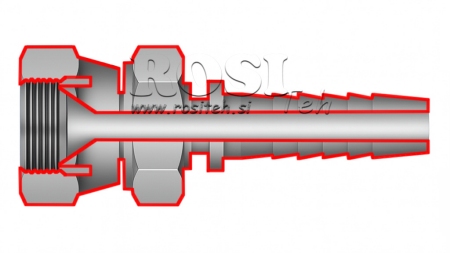 POŁĄCZENIE HYDRAULICZNE JIS JAPONSKIE 60° KOMATSU ŻEŃSKIE DN25-M33X1,5
