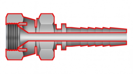 ΥΔΡΑΥΛΙΚΗ ΣΥΝΔΕΣΗ JIS ΙΑΠΩΝΙΚΗ 60° KOMATSU ΘΗΛΥΚΟ DN6-M14X1.5