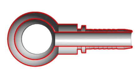 POŁĄCZENIE HYDRAULICZNE RNM OCZKO DN6-M10X1
