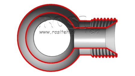 POŁĄCZENIE OCZKO HYDRAULICZNE 1/4-1/4