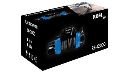 12 V WYCIĄGARKA ELEKTRYCZNA RS-12000 - 5440 kg - LINA SYNTETYCZNA - ECO