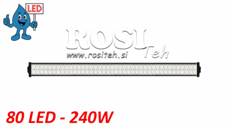 LEDOWA LAMPKA ROBOCZA - ŚWIATŁO 80 LED 240W 12V-24V KOMBO 106CM MEGA