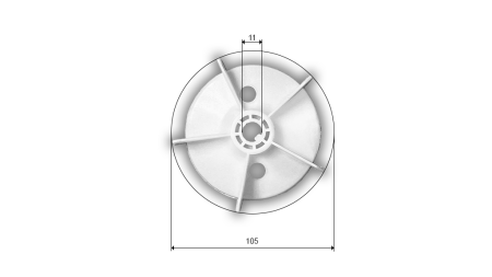 WENTYLATOR SILNIKA ELEKTRYCZNEGO MS 63
