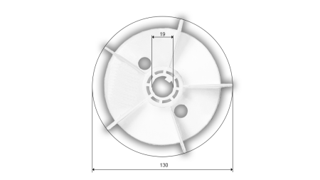 WENTYLATOR SILNIKA ELEKTRYCZNEGO MS 80