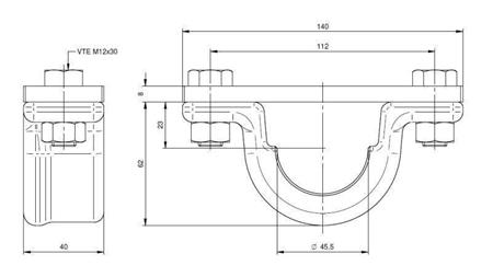 NOSILEC TELESKOPSKEGA CILINDRA FI45-A