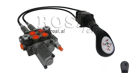 JOYSTICK 1x PRZYCISK Z PULĄ 3 m I ZAWOREM HYDRAULICZNYM 2xP40 l. PŁYWAJĄCY