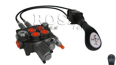JOYSTICK 2x PRZYCISK Z KABLEM 2 m I ZAWOREM HYDRAULICZNYM 2xP80 litrów. PŁYWAJĄCE