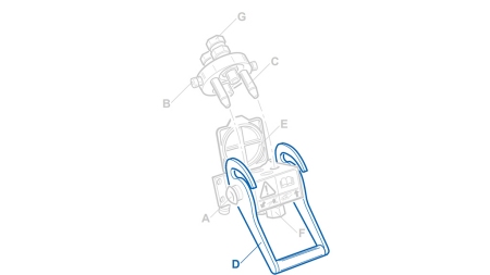 DŹWIGNIA DO MULTI-FASTER 4DROGI 3/8 CZĘŚĆ STAŁA