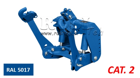 UNIWERSALNY ZESTAW PRZEDNIEGO TRZYPUNKTOWEGO UKŁADU ZAWIESZENIA (TUZ) KAT. 2 1500KG - NIEBIESKI (RAL 5017)
