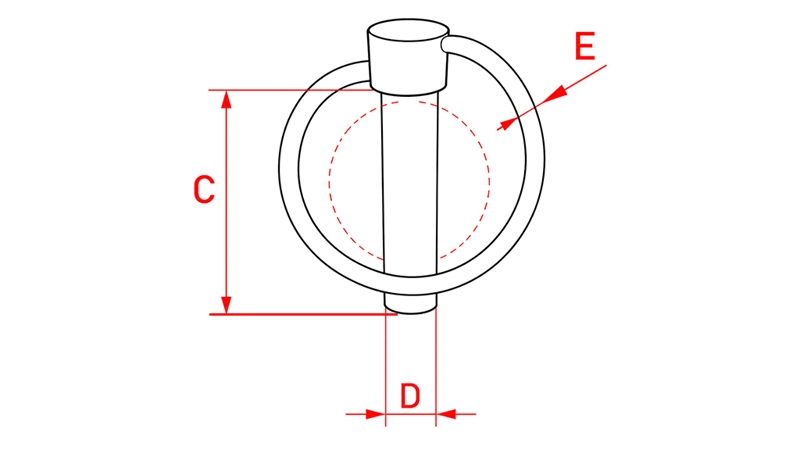 ZAWLECZKA Z PIERŚCIENIEM (PRZETYCZKĄ) 11 MM (6 SZT)