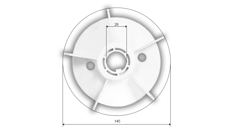 WENTYLATOR SILNIKA ELEKTRYCZNEGO MS 100
