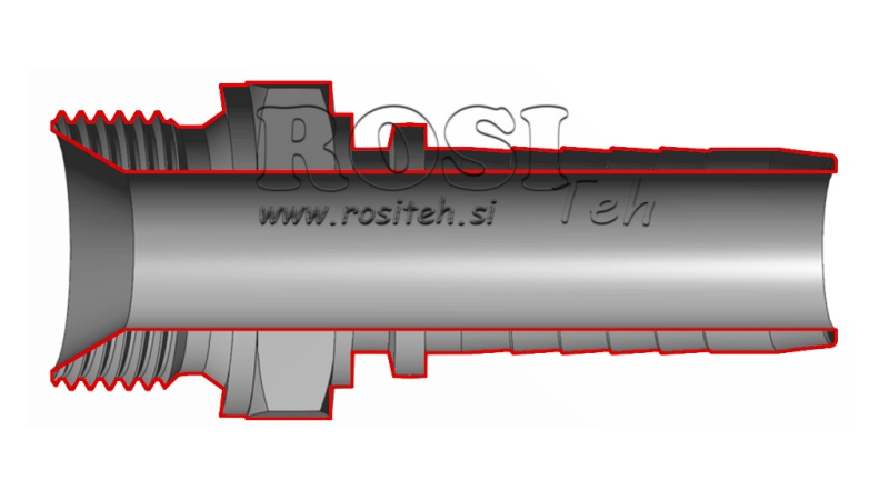 POŁĄCZENIE HYDRAULICZNE BSP MĘSKIE DN13-1/2