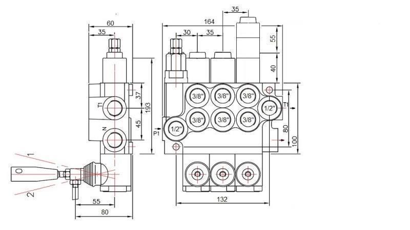 ZAWÓR HYDRAULICZNY 3xP40 PŁYWAJĄCY