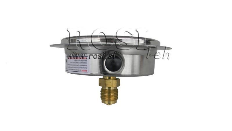 MANOMETER DN100 REAR 0 - 6 BAR - 1/2